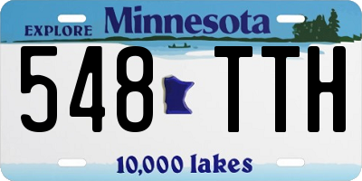MN license plate 548TTH