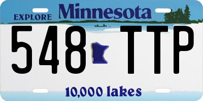 MN license plate 548TTP