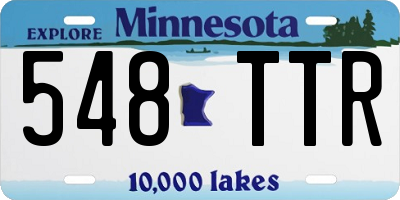MN license plate 548TTR
