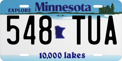 MN license plate 548TUA