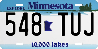 MN license plate 548TUJ