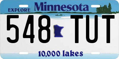 MN license plate 548TUT