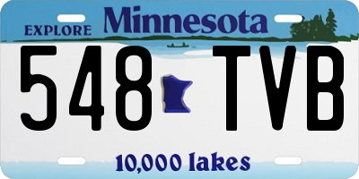 MN license plate 548TVB