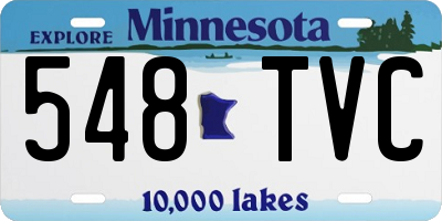 MN license plate 548TVC