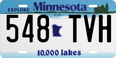 MN license plate 548TVH