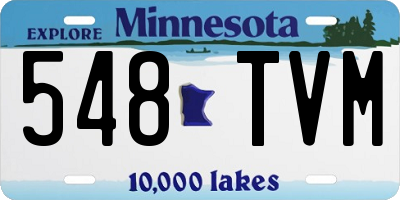 MN license plate 548TVM