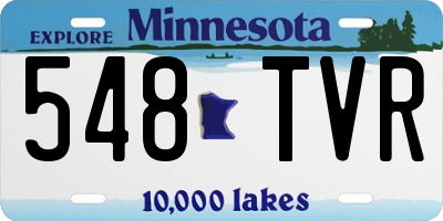 MN license plate 548TVR