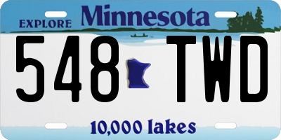 MN license plate 548TWD