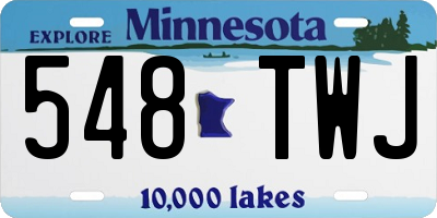MN license plate 548TWJ