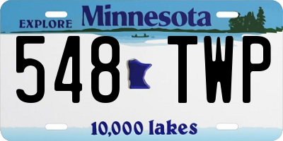 MN license plate 548TWP