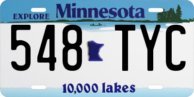 MN license plate 548TYC