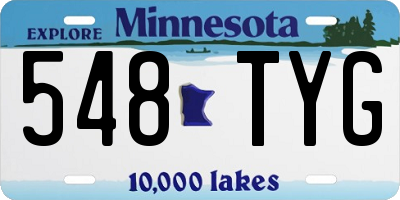 MN license plate 548TYG