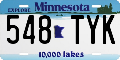 MN license plate 548TYK