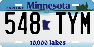 MN license plate 548TYM
