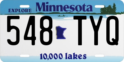 MN license plate 548TYQ