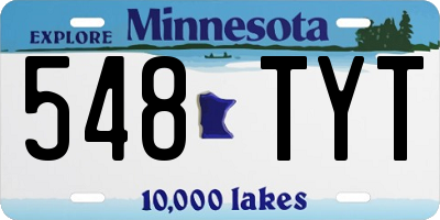 MN license plate 548TYT