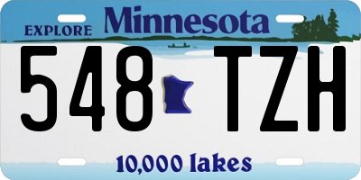 MN license plate 548TZH