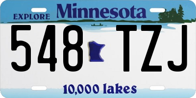 MN license plate 548TZJ