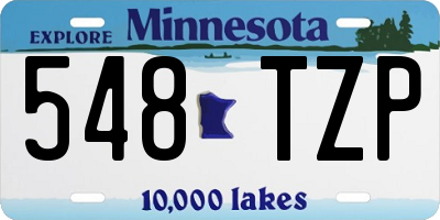 MN license plate 548TZP