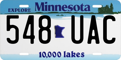 MN license plate 548UAC