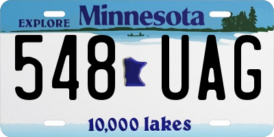 MN license plate 548UAG