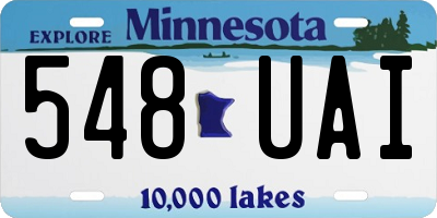MN license plate 548UAI