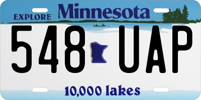 MN license plate 548UAP