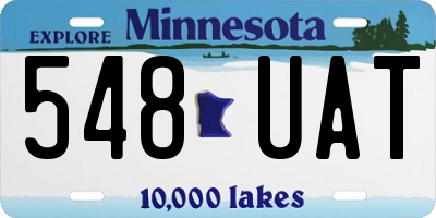 MN license plate 548UAT