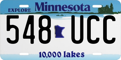 MN license plate 548UCC