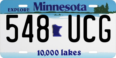 MN license plate 548UCG