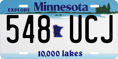 MN license plate 548UCJ