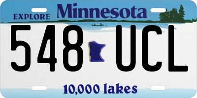 MN license plate 548UCL