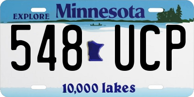 MN license plate 548UCP