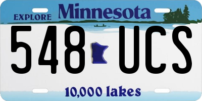 MN license plate 548UCS