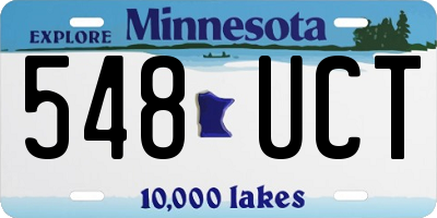 MN license plate 548UCT