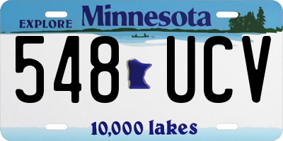 MN license plate 548UCV