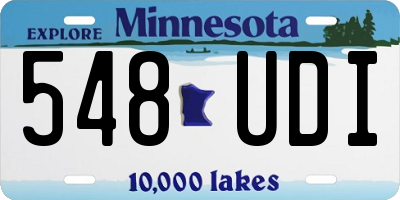 MN license plate 548UDI
