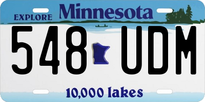 MN license plate 548UDM