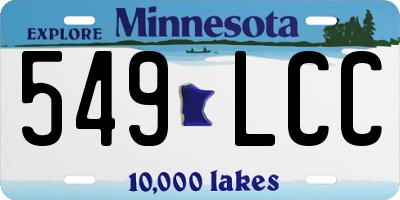 MN license plate 549LCC