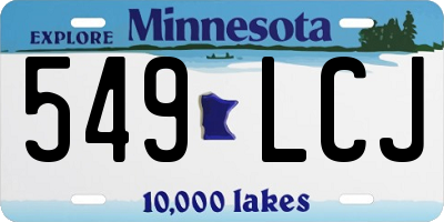 MN license plate 549LCJ