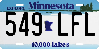 MN license plate 549LFL