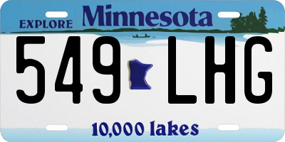 MN license plate 549LHG