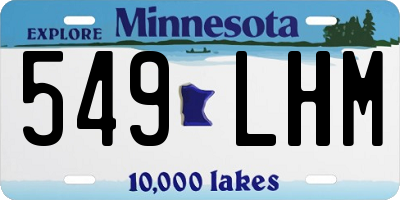 MN license plate 549LHM