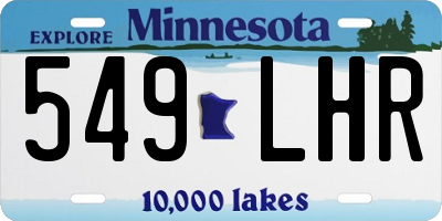 MN license plate 549LHR