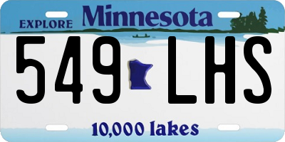MN license plate 549LHS