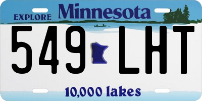 MN license plate 549LHT