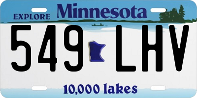 MN license plate 549LHV