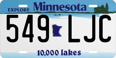 MN license plate 549LJC