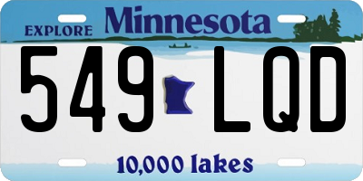MN license plate 549LQD