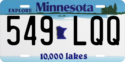MN license plate 549LQQ